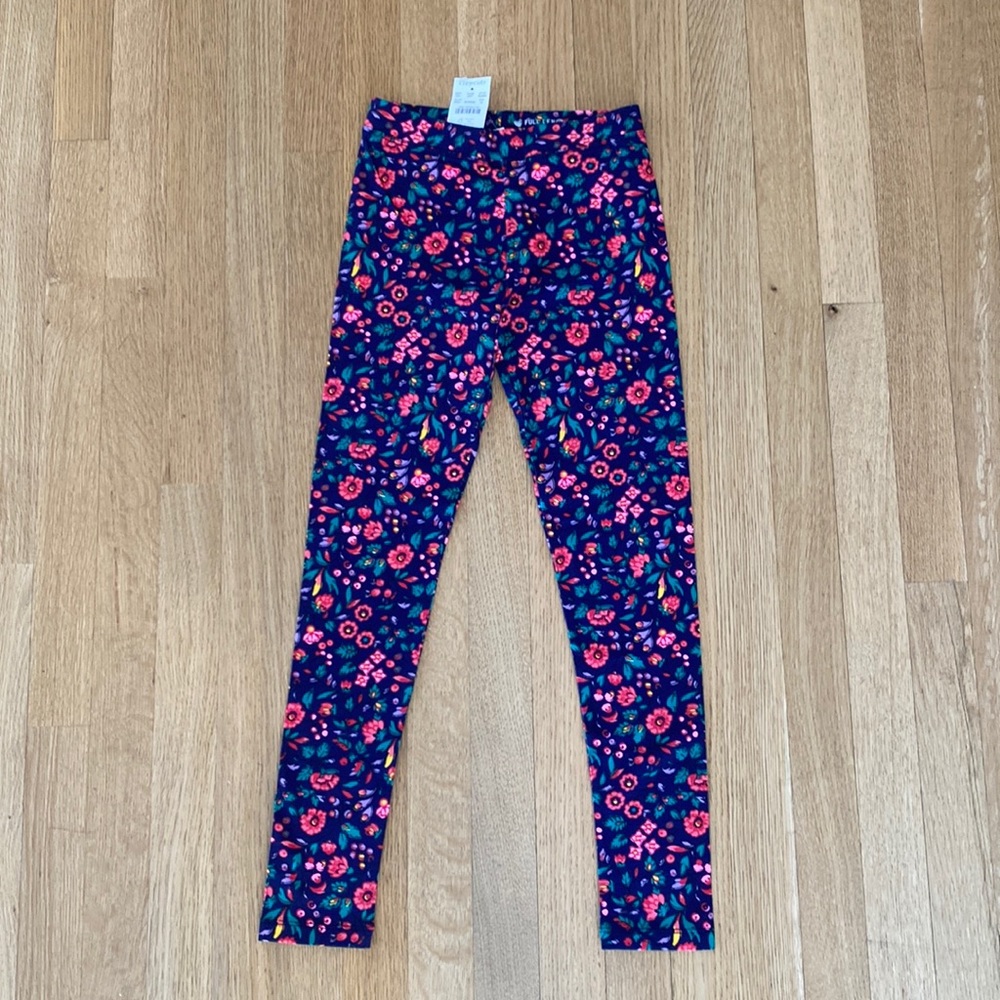 Crewcuts Girls’ everyday legging size 10 NWT color holiday floral